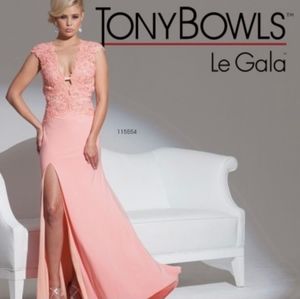 Tony Bowls Coral Gown